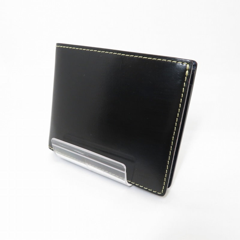 ﾌﾞﾗｯｸ×ﾈｲﾋﾞｰ 二つ折り財布 106272 ブラック【瀬戸大橋店】