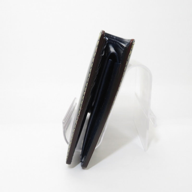 ﾌﾞﾗｯｸ×ﾈｲﾋﾞｰ 二つ折り財布 106272 ブラック【瀬戸大橋店】