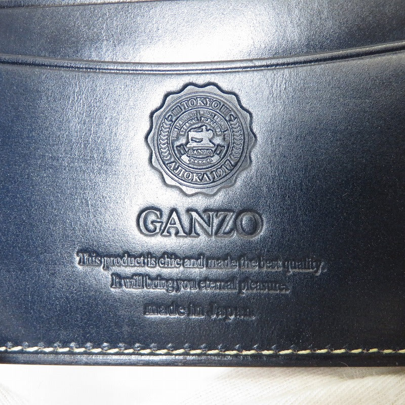 GANZO | ガンゾ BRIDLE CASUAL 二つ折り財布 58178 ネイビー【瀬戸大橋店】