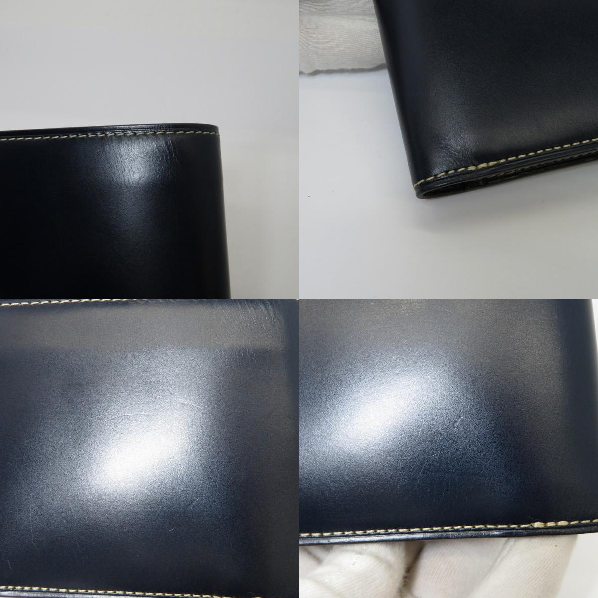 GANZO | ガンゾ BRIDLE CASUAL 二つ折り財布 58178 ネイビー【瀬戸大橋店】