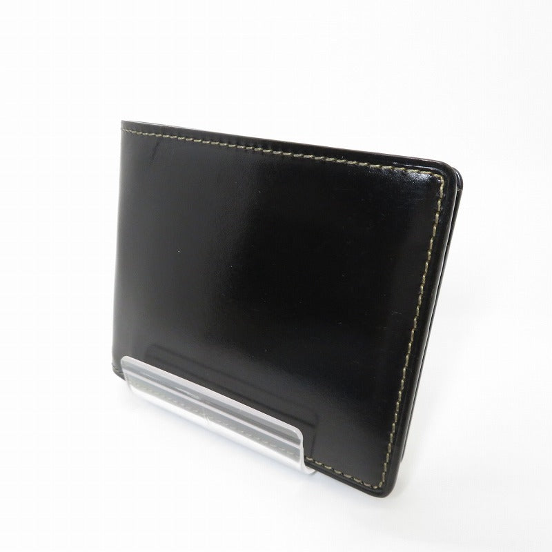 GANZO | ガンゾ BRIDLE CASUAL 二つ折り財布 58178 ブラック【瀬戸大橋店】