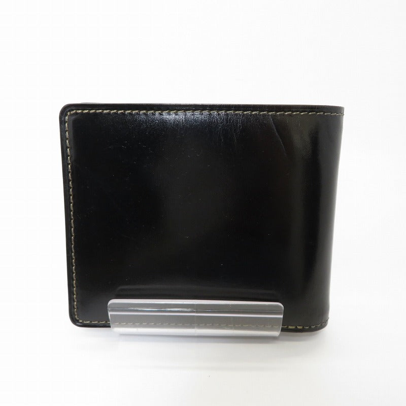 GANZO | ガンゾ BRIDLE CASUAL 二つ折り財布 58178 ブラック【瀬戸大橋店】