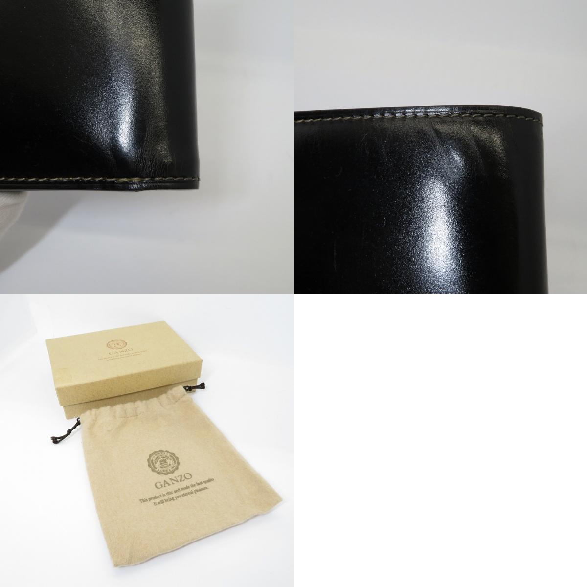 GANZO | ガンゾ BRIDLE CASUAL 二つ折り財布 58178 ブラック【瀬戸大橋店】