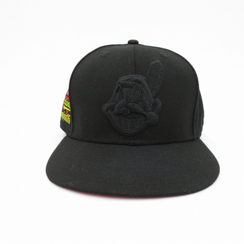 NEW ERA | ニューエラ 7 1/2 (59.6cm) Cleveland Indians キャップ ブラック【瀬戸大橋店】