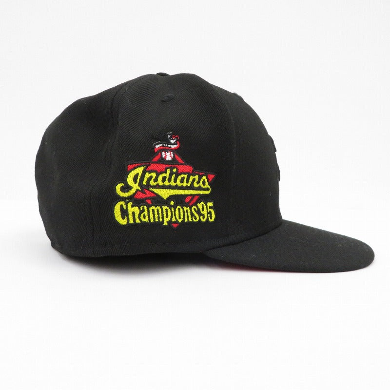NEW ERA | ニューエラ 7 1/2 (59.6cm) Cleveland Indians キャップ ブラック【瀬戸大橋店】