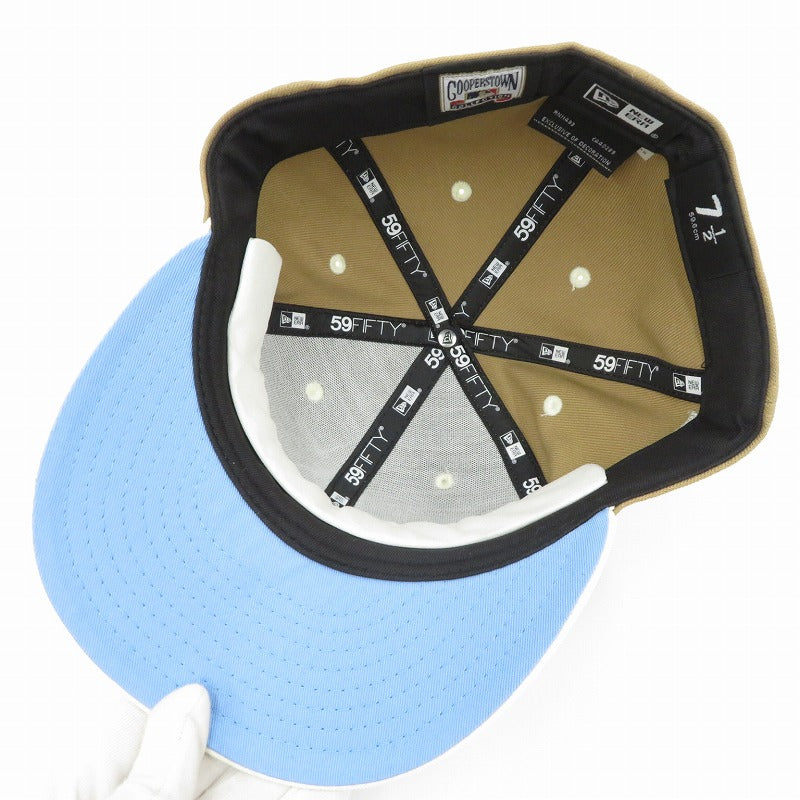 NEW ERA | ニューエラ 7 1/2 (59.6cm) ﾆｭｰﾖｰｸﾔﾝｷｰｽ/HOMEGAME キャップ ベージュ【瀬戸大橋店】