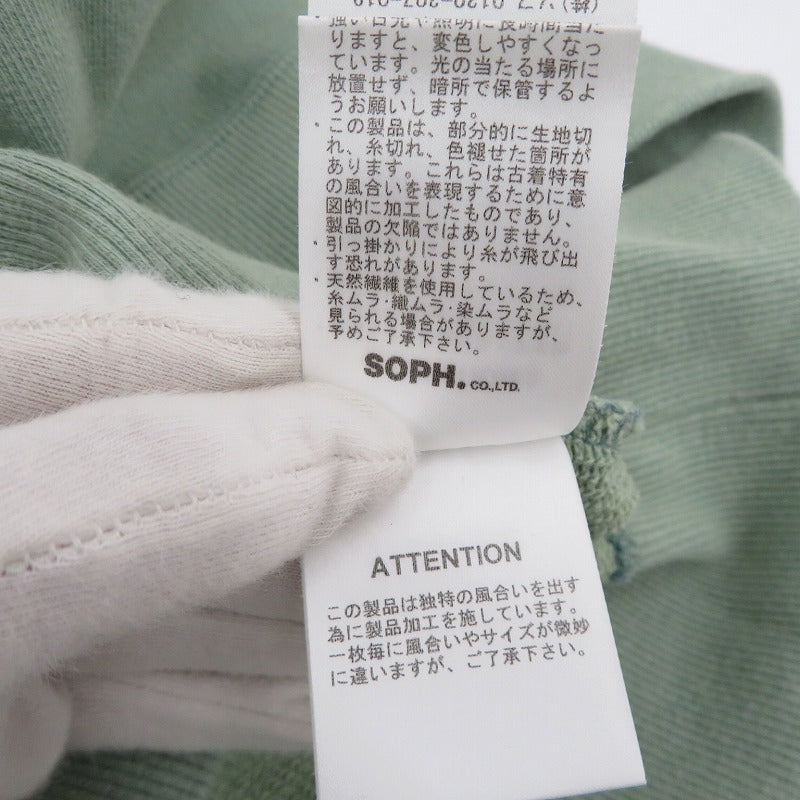 SOPH. | ソフ SIMON TAYLOR: DOT MASK CREWNECK スウェット SOPH-250070 グリーン サイズ：M【瀬戸大橋店】