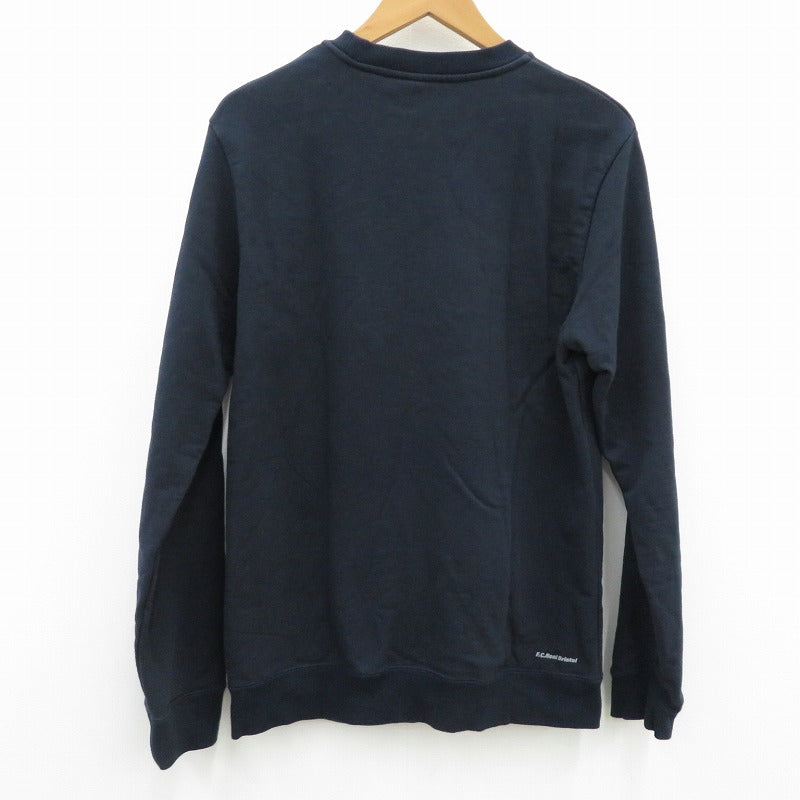 FCRB | エフシーアールビー EFFECT LINE LOGO TEAM CREWNECK SWEAT スウェット FCRB-250080 ネイビー サイズ：L【瀬戸大橋店】