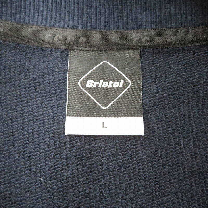 FCRB | エフシーアールビー EFFECT LINE LOGO TEAM CREWNECK SWEAT スウェット FCRB-250080 ネイビー サイズ：L【瀬戸大橋店】