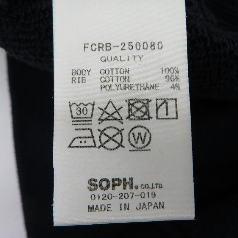 FCRB | エフシーアールビー EFFECT LINE LOGO TEAM CREWNECK SWEAT スウェット FCRB-250080 ネイビー サイズ：L【瀬戸大橋店】