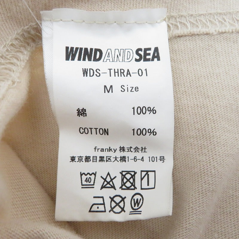 WIND AND SEA | ウィンダンシーウインダンシー 長袖Ｔシャツ ベージュ サイズ：M【瀬戸大橋店】