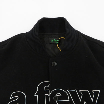 A FEW GOOD KIDS | アヒューグッドキッズ ANGEL COLLEGE JACKET スタジャン ブラック サイズ：L【瀬戸大橋店】