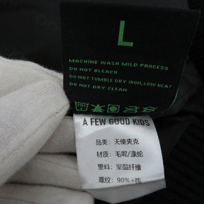 A FEW GOOD KIDS | アヒューグッドキッズ ANGEL COLLEGE JACKET スタジャン ブラック サイズ：L【瀬戸大橋店】