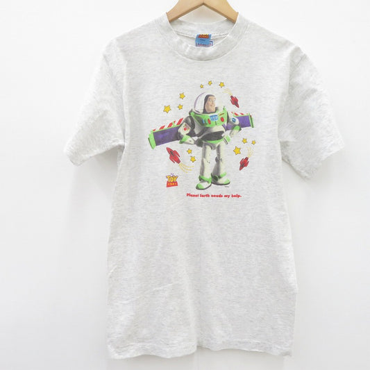 VINTAGE衣料 | ヴィンテージイリョウ ﾄｲｽﾄｰﾘｰ ﾊﾞｽﾞﾗｲﾄｲﾔｰ USA 製 半袖Ｔシャツ グレー【瀬戸大橋店】