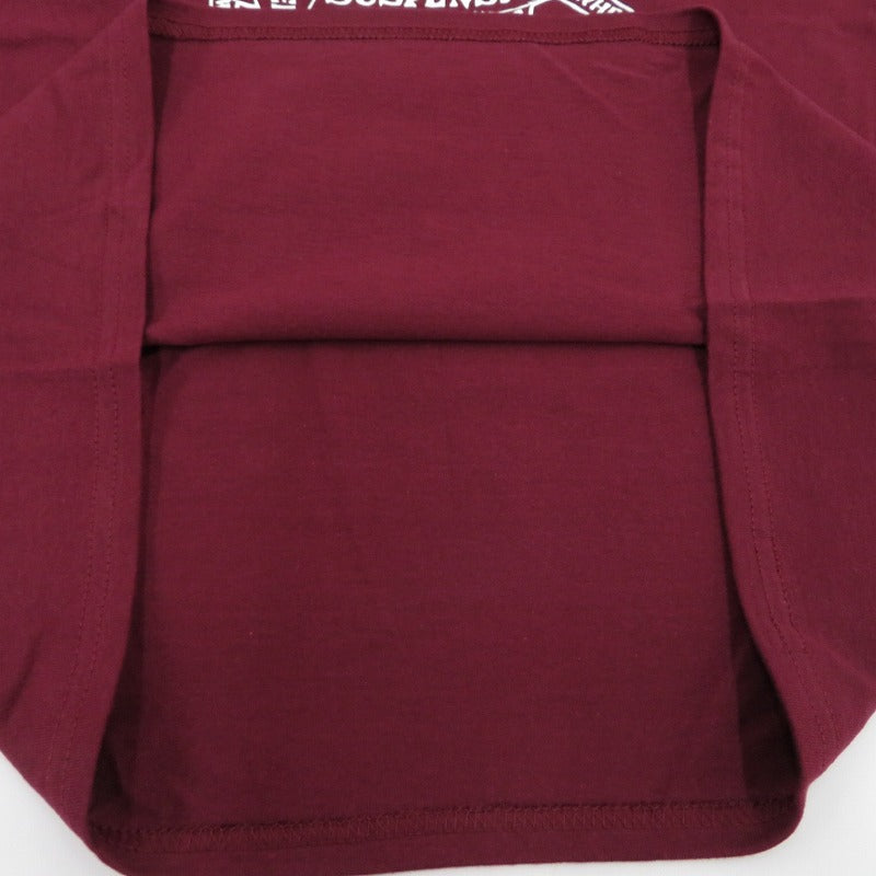 PORK CHOP | ポークチョップ GARAGE SUPPLY PORK FRONT TEE 半袖Ｔシャツ P0451 ボルドー/バーガンディー サイズ：L【瀬戸大橋店】