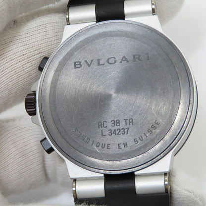 BVLGARI | ブルガリ アルミニウム クロノ カーボン 38mm 腕時計 AC38TA ブラック【瀬戸大橋店】
