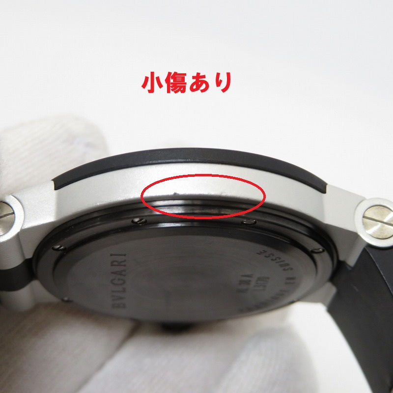BVLGARI | ブルガリ アルミニウム 38mm 腕時計 AL38A ブラック【瀬戸大橋店】