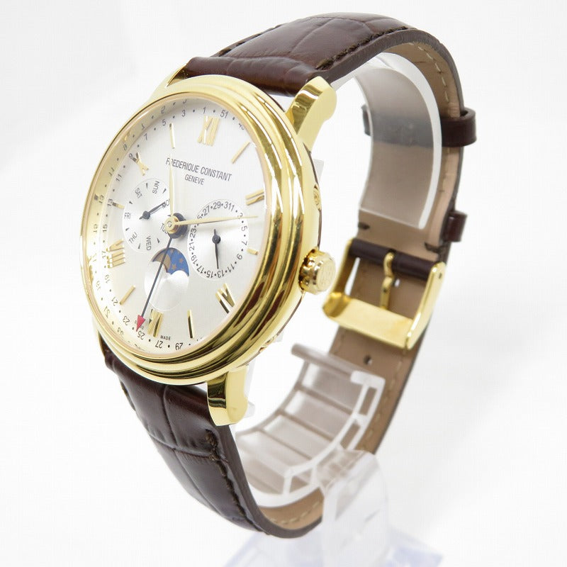 FREDERIQUE CONSTANT | フレデリック・コンスタント クラシック ビジネスタイマー 40mm 腕時計 FC-270SW4P5 ゴールド【瀬戸大橋店】