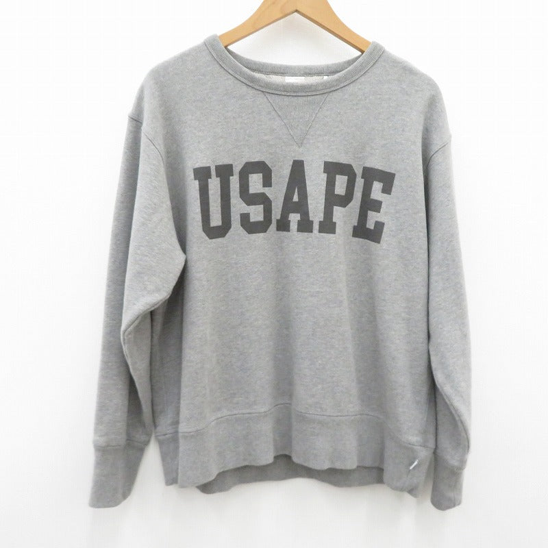 SAPEur | サプール USAPE CrewNeck Sweat スウェット グレー サイズ：M【瀬戸大橋店】