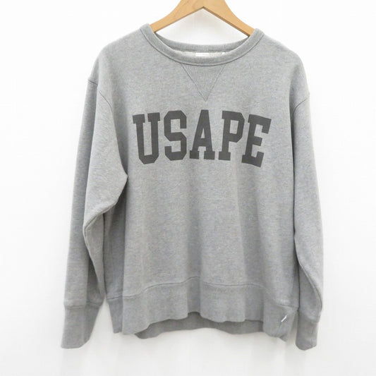SAPEur | サプール USAPE CrewNeck Sweat スウェット グレー サイズ：M【瀬戸大橋店】