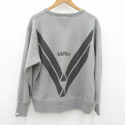 SAPEur | サプール USAPE CrewNeck Sweat スウェット グレー サイズ：M【瀬戸大橋店】