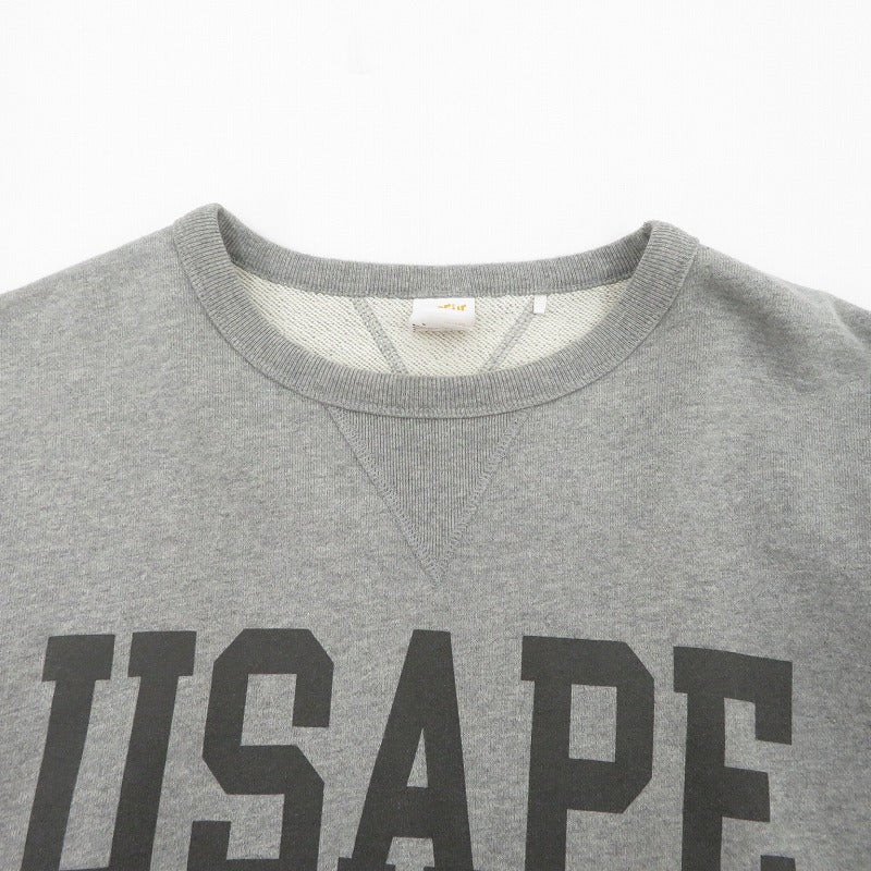 SAPEur | サプール USAPE CrewNeck Sweat スウェット グレー サイズ：M【瀬戸大橋店】