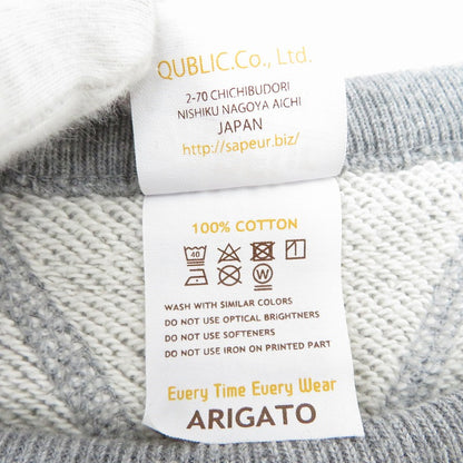 SAPEur | サプール USAPE CrewNeck Sweat スウェット グレー サイズ：M【瀬戸大橋店】