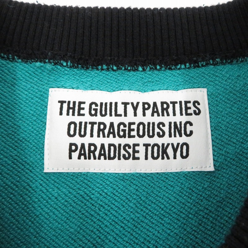 WACKOMARIA | ワコマリア MIDDLE WEIGHT SWEAT SHIRT -TYPE2- スウェット 25FW-WMC-SS09 グリーン サイズ：XL【瀬戸大橋店】