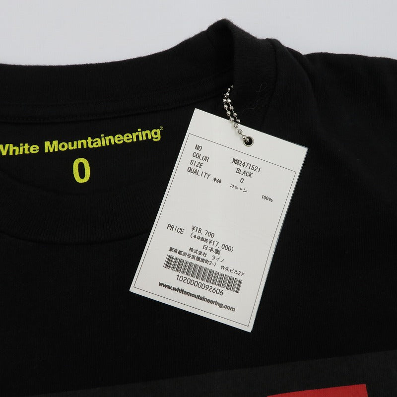 WHITE MOUNTAINEERING | ホワイトマウンテニアリング ×BACK TO THE FUTURE 半袖Ｔシャツ WM2471521 ブラック【瀬戸大橋店】