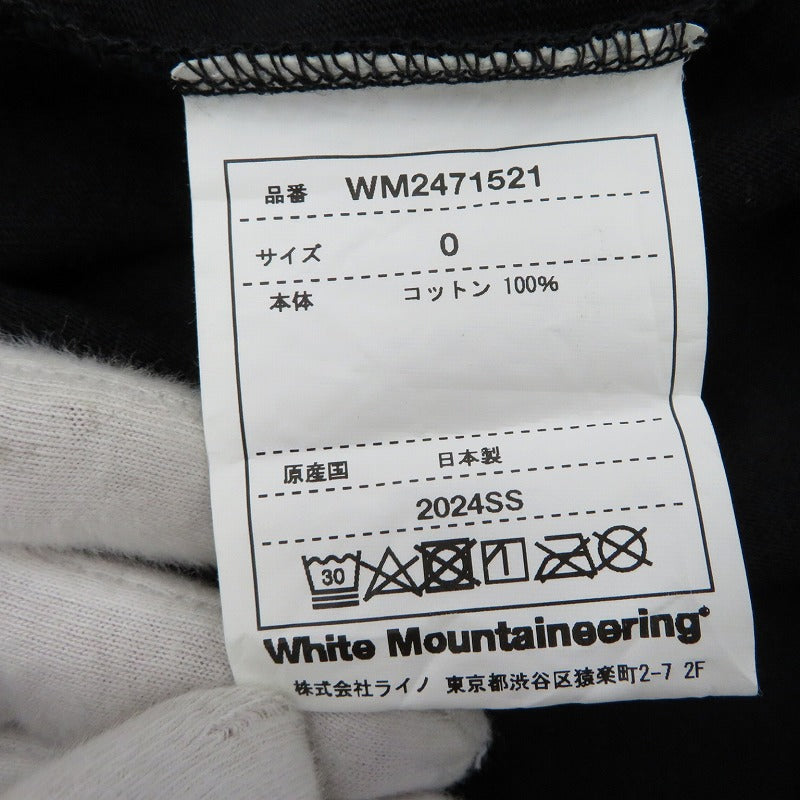WHITE MOUNTAINEERING | ホワイトマウンテニアリング ×BACK TO THE FUTURE 半袖Ｔシャツ WM2471521 ブラック【瀬戸大橋店】