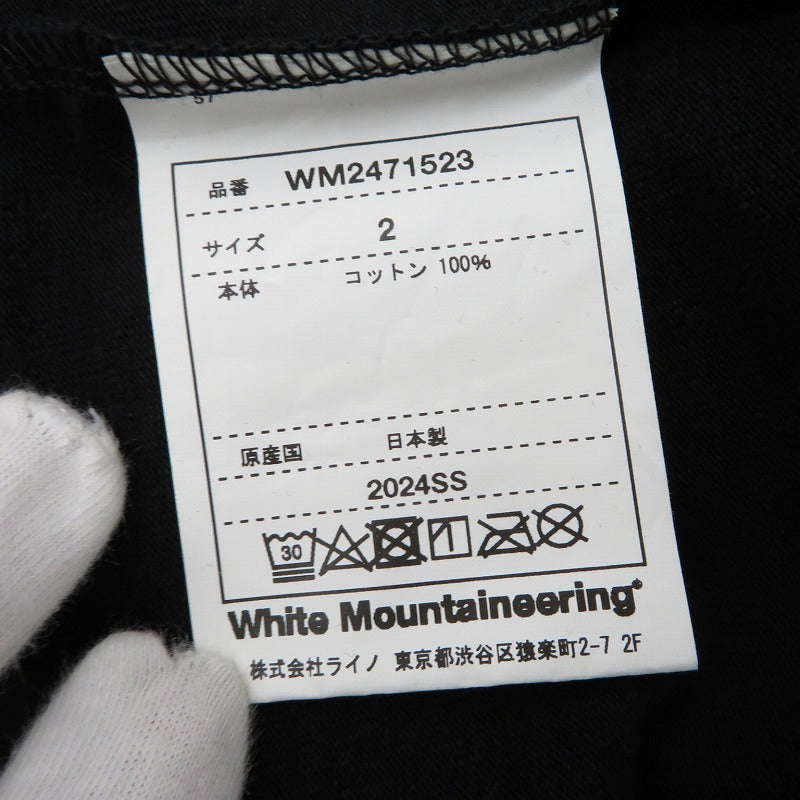 WHITE MOUNTAINEERING | ホワイトマウンテニアリング ×BACK TO THE FUTURE 半袖Ｔシャツ WM2471523 ブラック サイズ：2【瀬戸大橋店】