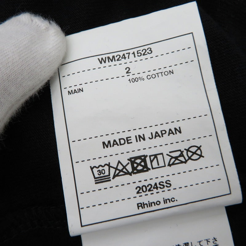 WHITE MOUNTAINEERING | ホワイトマウンテニアリング ×BACK TO THE FUTURE 半袖Ｔシャツ WM2471523 ブラック サイズ：2【瀬戸大橋店】
