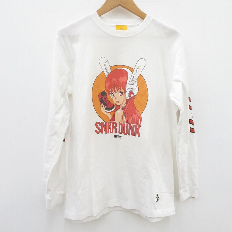 #FR2 | エフアールツー ×SNKRDUNK The Girl T-shirt 長袖Ｔシャツ ホワイト サイズ：M【瀬戸大橋店】