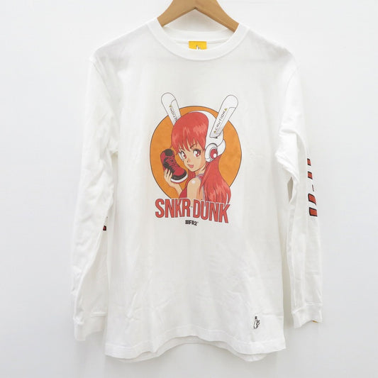 #FR2 | エフアールツー ×SNKRDUNK The Girl T-shirt 長袖Ｔシャツ ホワイト サイズ：M【瀬戸大橋店】