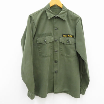 MILITARY衣料 | ミリタリーイリョウ U.S.ARMY/ﾕｰﾃｨﾘﾃｨｰｼｬﾂ 長袖シャツ カーキ【瀬戸大橋店】