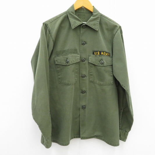 MILITARY衣料 | ミリタリーイリョウ U.S.ARMY/ﾕｰﾃｨﾘﾃｨｰｼｬﾂ 長袖シャツ カーキ【瀬戸大橋店】
