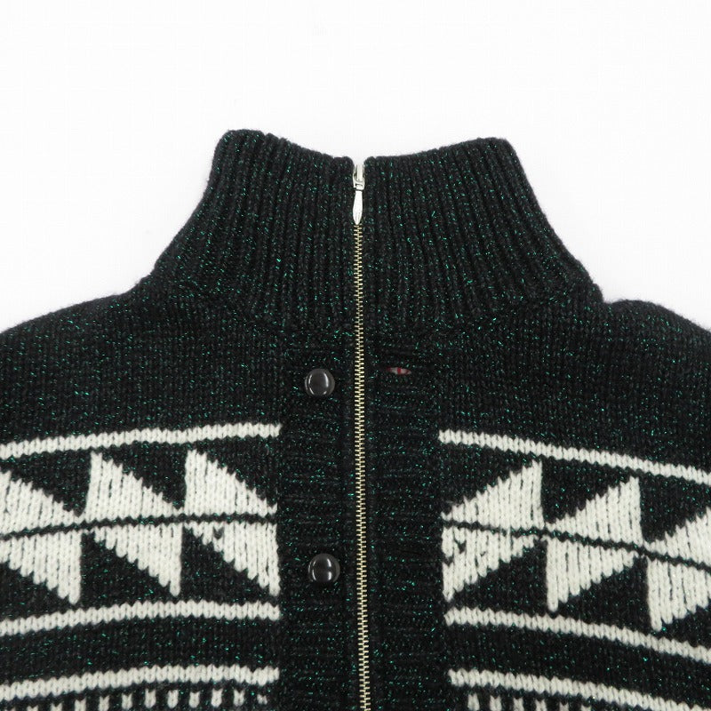 IP-UP TWINKLE COWICHAN CARDIGAN ニット MVFW-KN0222 グリーン サイズ：48【瀬戸大橋店】