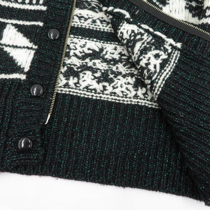 IP-UP TWINKLE COWICHAN CARDIGAN ニット MVFW-KN0222 グリーン サイズ：48【瀬戸大橋店】