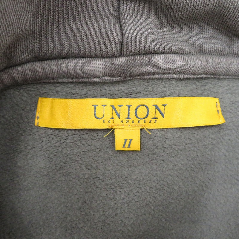 UNION | ユニオン TOKYO ODDESSEY HOOD パーカー KHL128-00002-002 チャコールグレー サイズ：M【瀬戸大橋店】