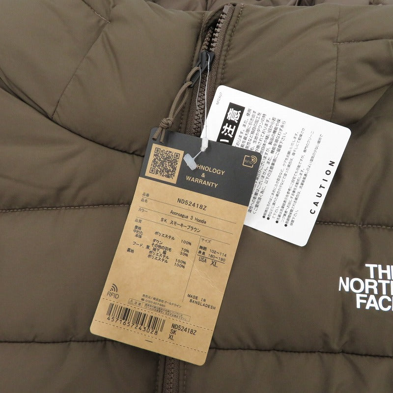 THE NORTH FACE | ザ・ノースフェイス Aconcagua 3 Hoodie ダウンジャケット ND52418Z ブラウン サイズ：XL【瀬戸大橋店】