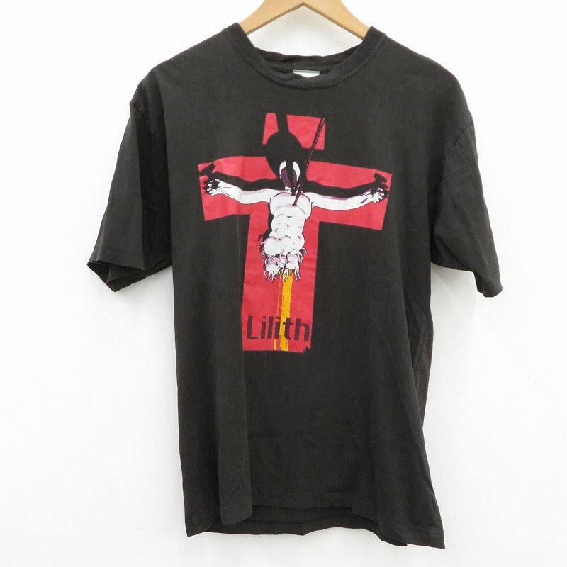 VINTAGE衣料 | ヴィンテージイリョウ COSPA ｴｳﾞｧﾝｹﾞﾘｵﾝ 旧劇場版 ﾘﾘｽ 半袖Ｔシャツ ブラック サイズ：M【瀬戸大橋店】