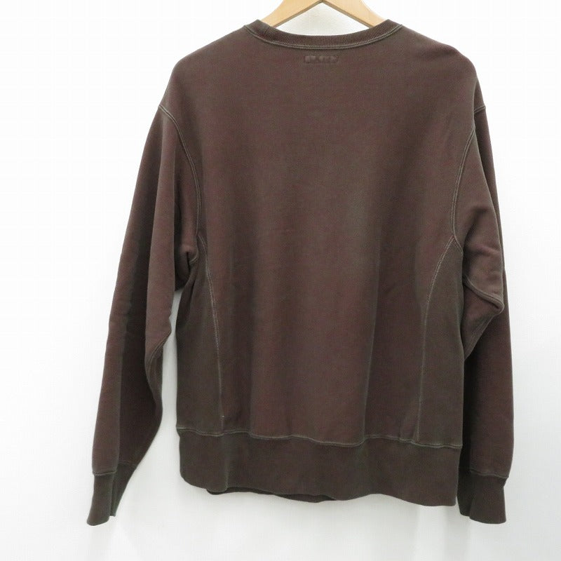 AUTHEN/SILKNIZED PILE SWEAT SHIRT スウェット AUT-123SN ブラウン サイズ：S【瀬戸大橋店】