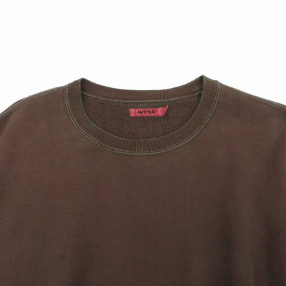 AUTHEN/SILKNIZED PILE SWEAT SHIRT スウェット AUT-123SN ブラウン サイズ：S【瀬戸大橋店】