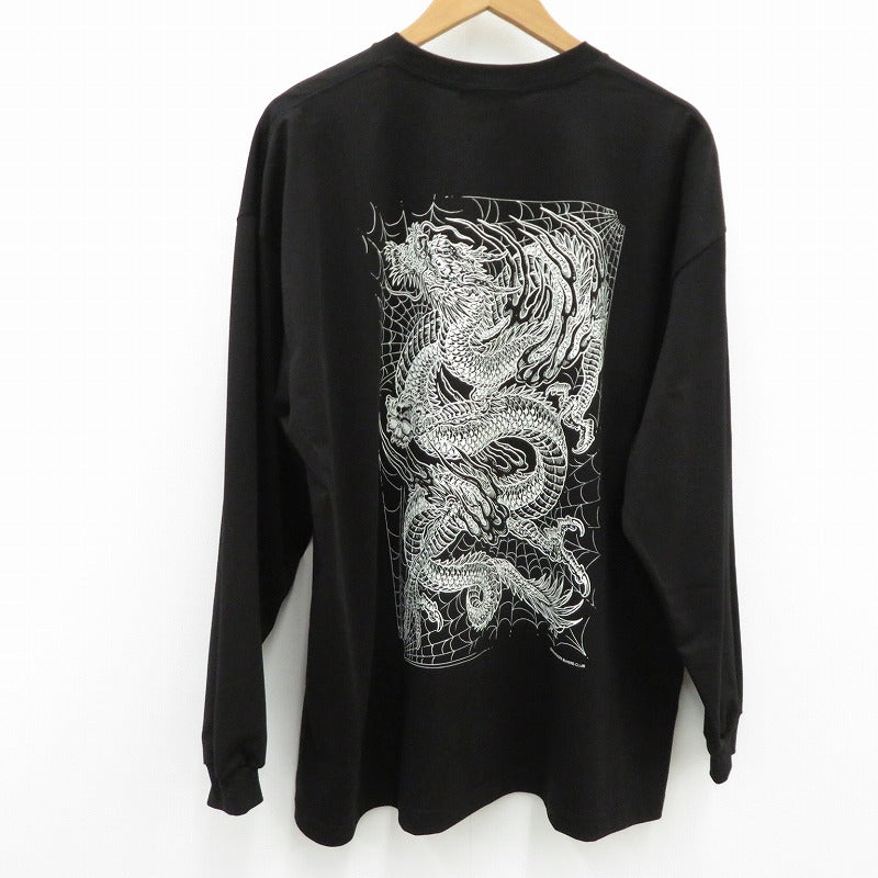 ANTIDOTE BUYERS CLUB | アンチドートバイヤーズクラブ ASIC Oversized L/S OrientalDragon 長袖Ｔシャツ ABCSS26CT07 ブラック サイズ：M【瀬戸大橋店】