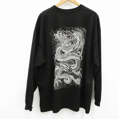 ANTIDOTE BUYERS CLUB | アンチドートバイヤーズクラブ ASIC Oversized L/S OrientalDragon 長袖Ｔシャツ ABCSS26CT07 ブラック サイズ：L【瀬戸大橋店】
