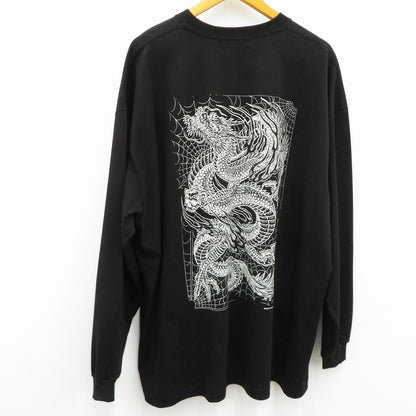 ANTIDOTE BUYERS CLUB | アンチドートバイヤーズクラブ ASIC Oversized L/S OrientalDragon 長袖Ｔシャツ ABCSS26CT07 ブラック サイズ：XL【瀬戸大橋店】