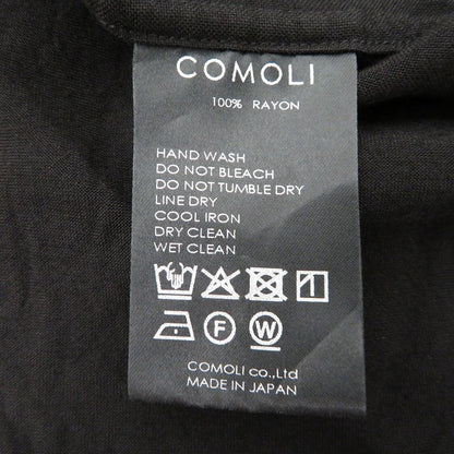 COMOLI | コモリ レーヨン コモリシャツ その他トップス D01-02003 ブラック サイズ：1【瀬戸大橋店】