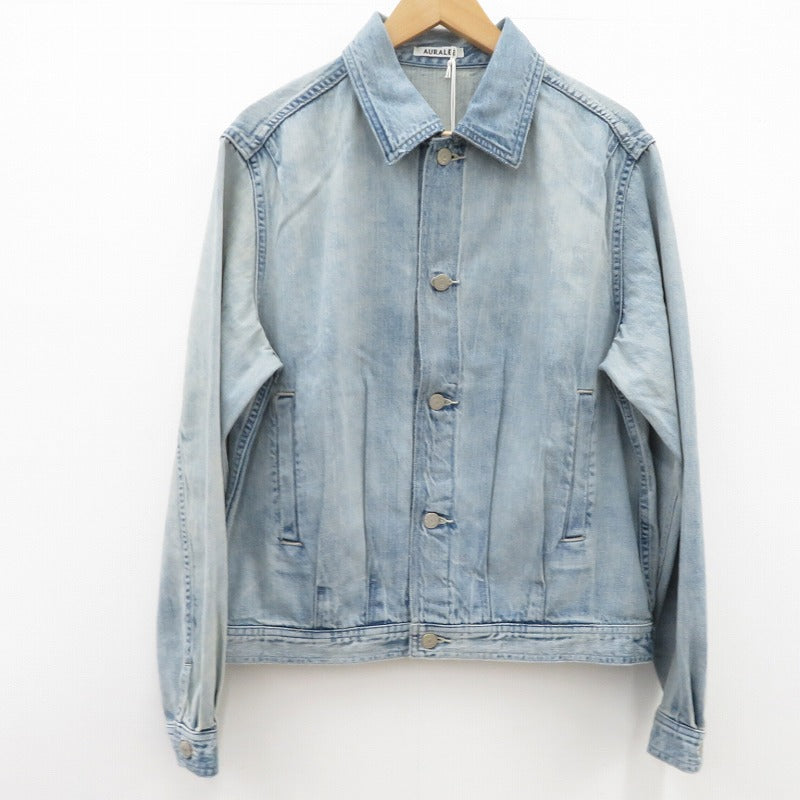 AURALEE | オーラリー FADED SELVEDGE LIGHT DENIM デニム A26SB01DE ブルー サイズ：3【瀬戸大橋店】