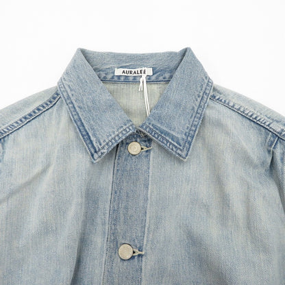 AURALEE | オーラリー FADED SELVEDGE LIGHT DENIM デニム A26SB01DE ブルー サイズ：3【瀬戸大橋店】