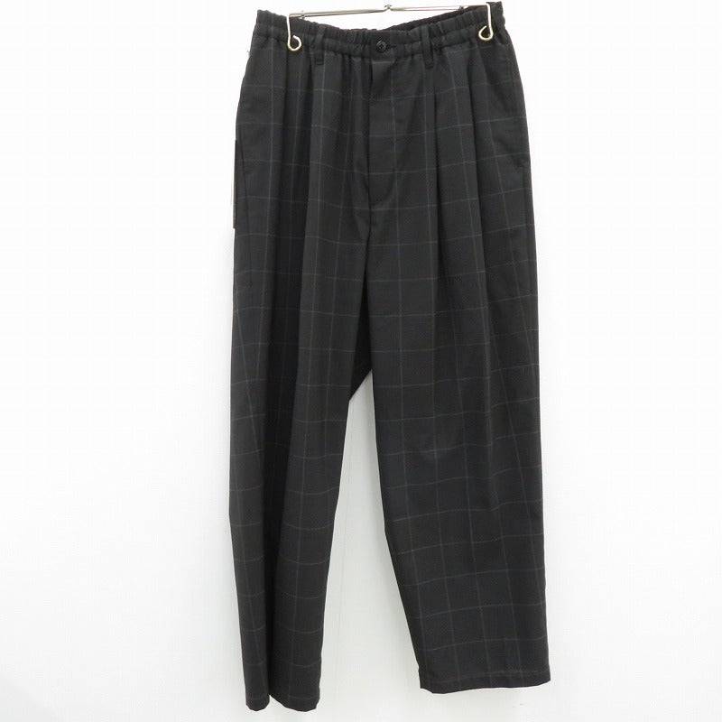 COOTIE | クーティー T/W 2 Tuck Easy Pants パンツ CTE-26S101-CHECK ブラック サイズ：S【瀬戸大橋店】